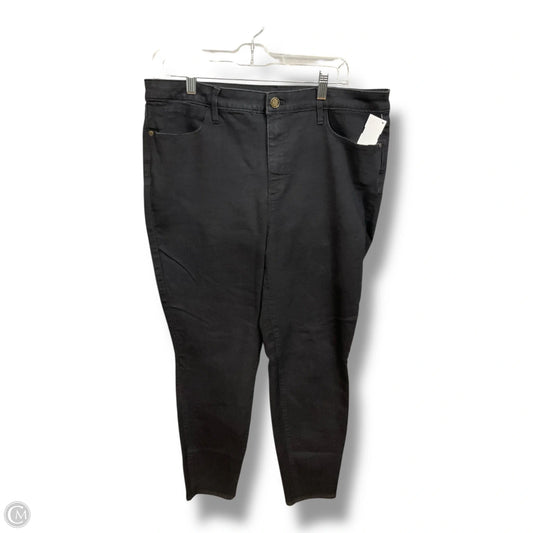 Jeans Jeggings By Talbots In Black Denim, Size: 14