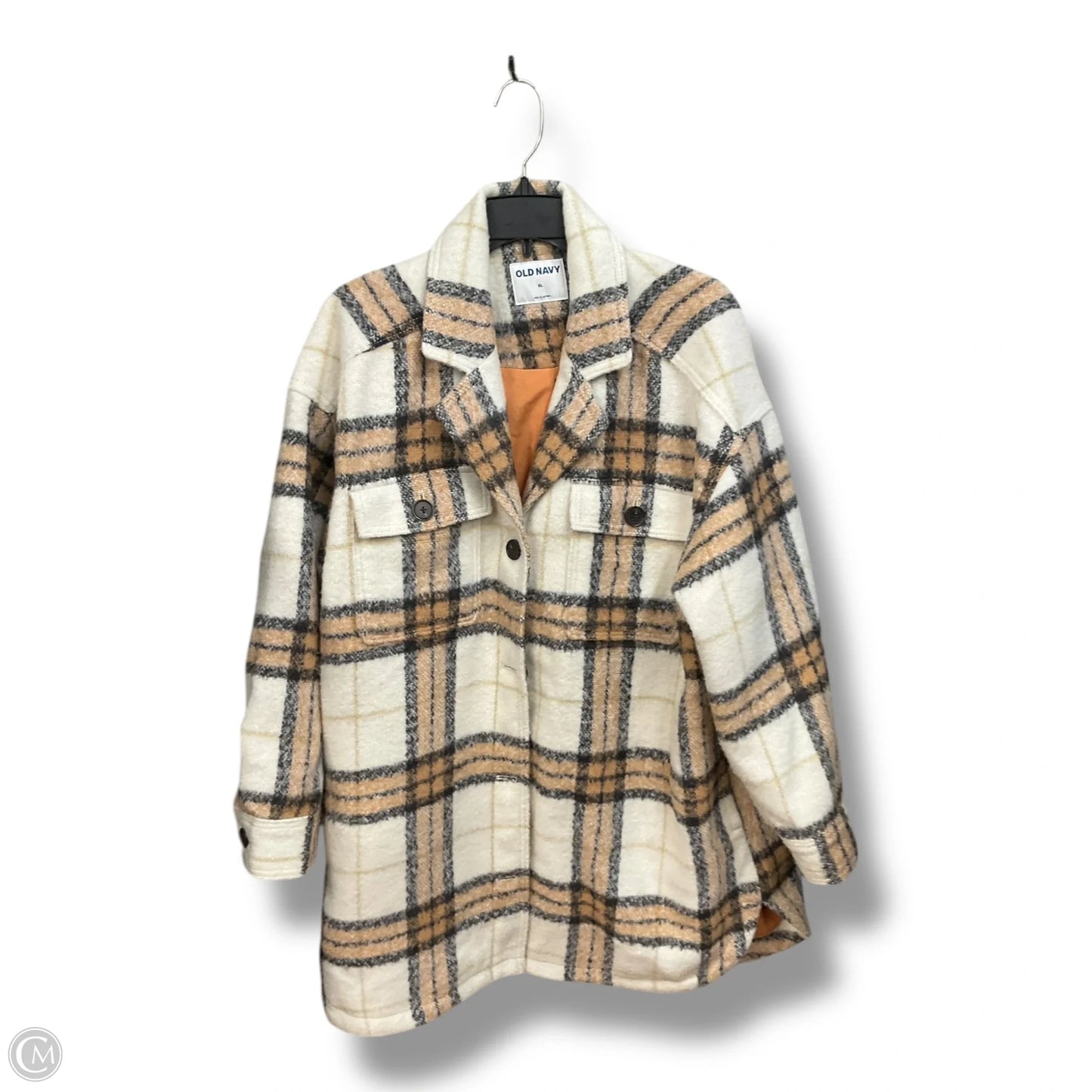 Jacket Shirt By Old Navy In Plaid Pattern, Size: Xl