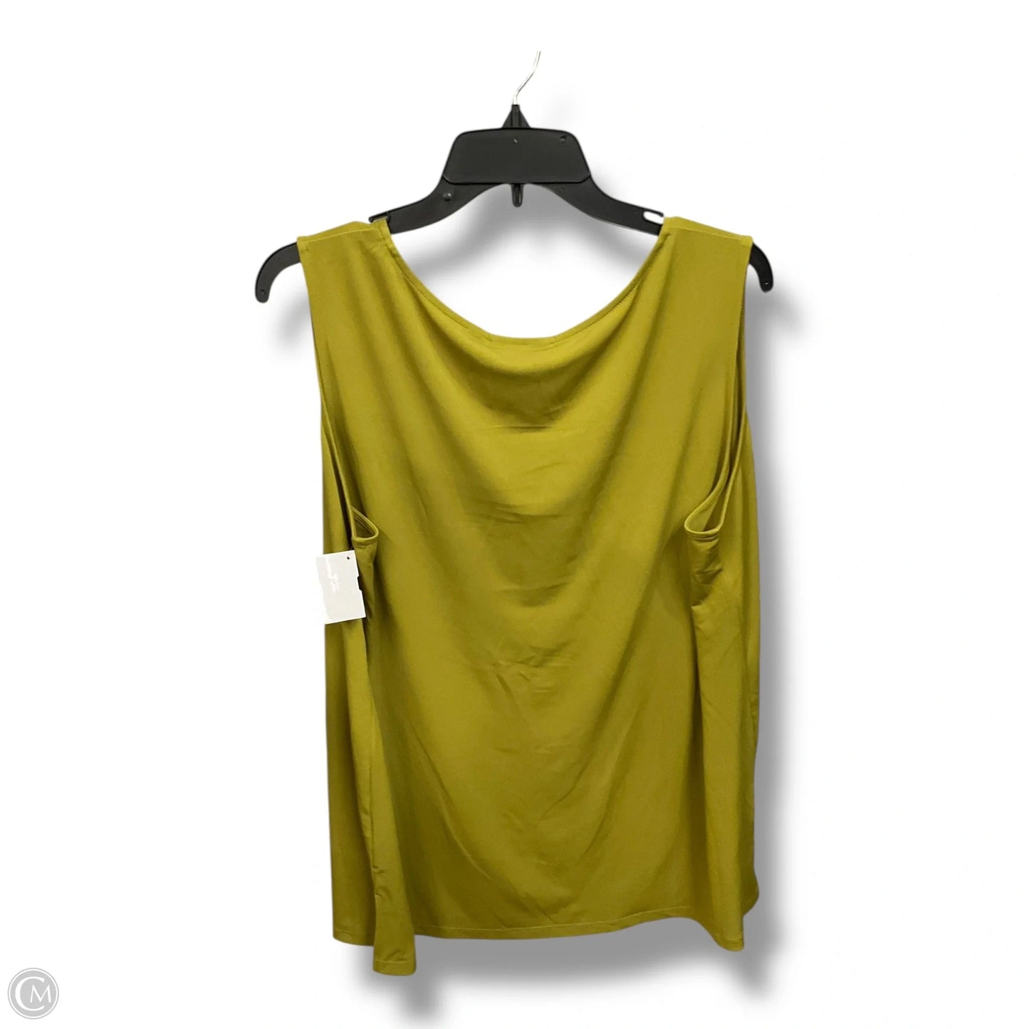Top Sleeveless Basic By Susan Graver In Chartreuse, Size: 1x