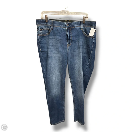 Jeans Skinny By Curve Appeal In Blue Denim, Size: 16