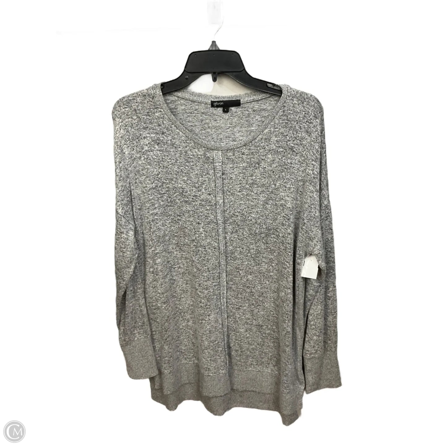 Tunic Long Sleeve By Gibson In Grey, Size: L