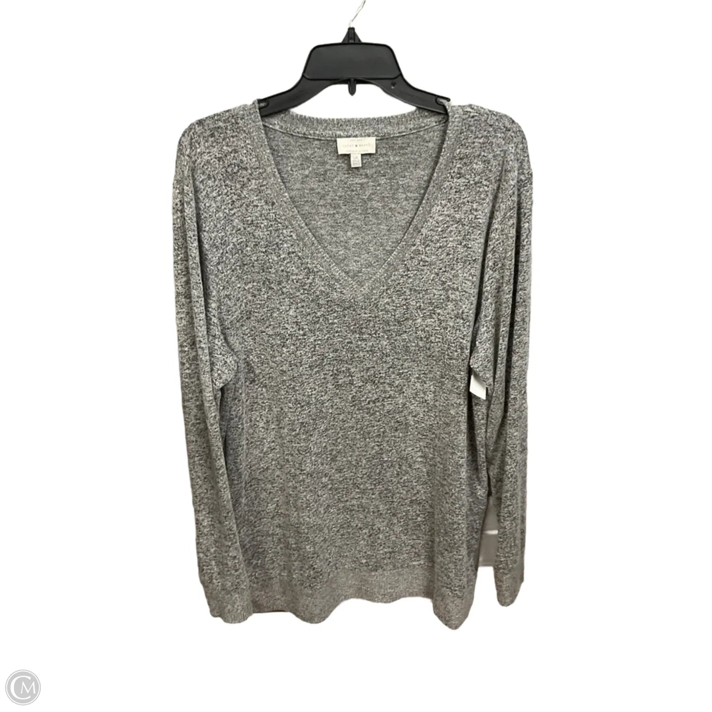 Tunic Long Sleeve By Lucky Brand In Grey, Size: L