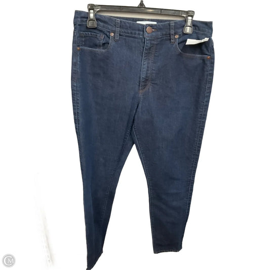 Jeans Skinny By Loft In Blue Denim, Size: 8