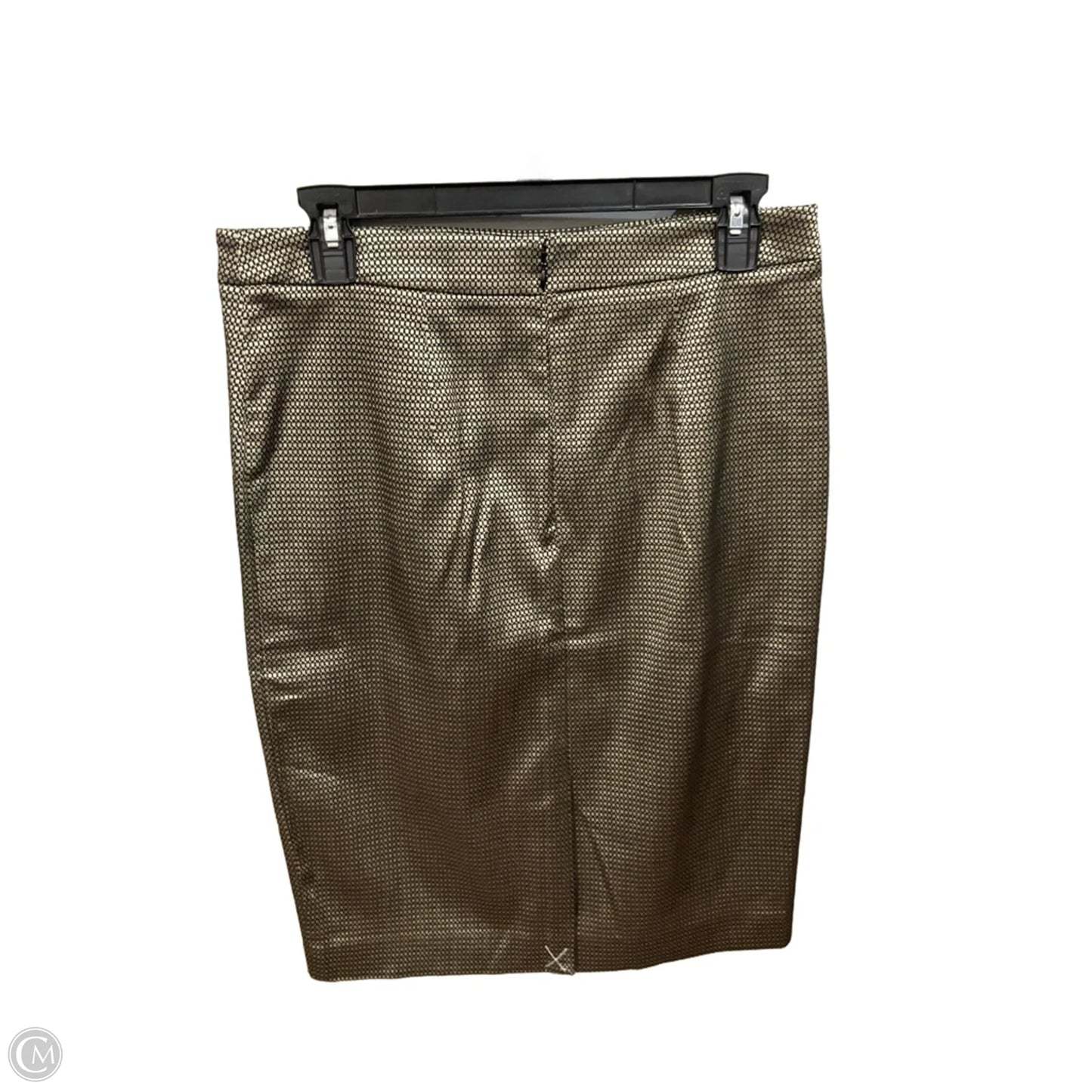 Skirt Mini & Short By Ann Taylor In Black & Gold, Size: 8