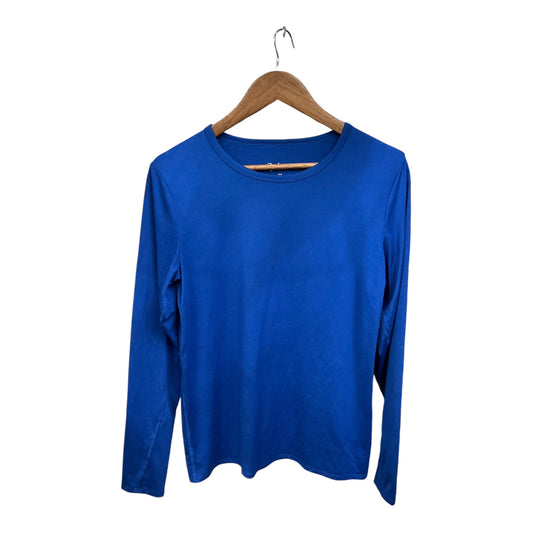 Top Long Sleeve By Cmb In Blue, Size: M