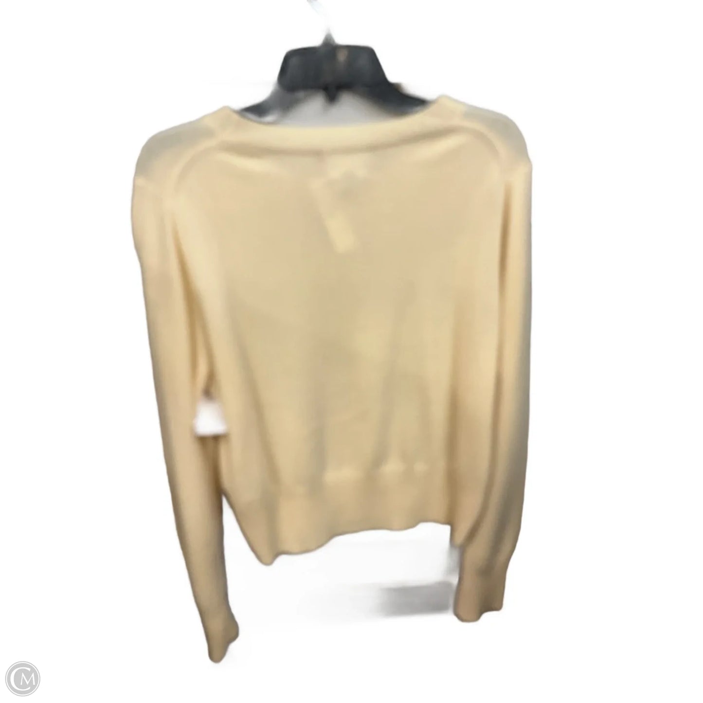 Top Long Sleeve Basic By J. Crew In Yellow, Size: Xl