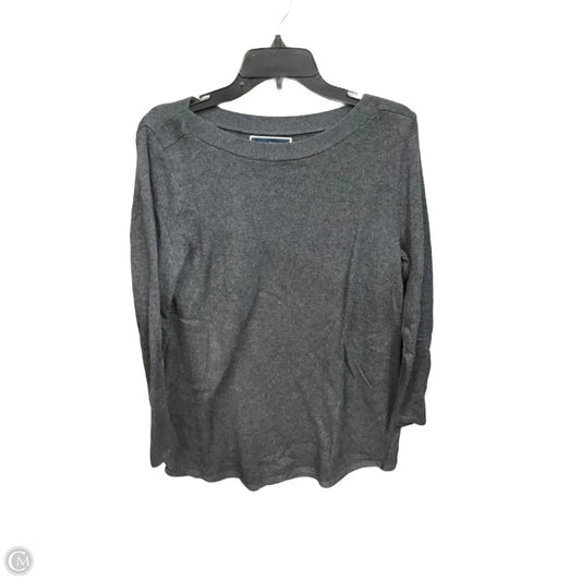 Top Long Sleeve Basic By Karen Scott In Grey, Size: S