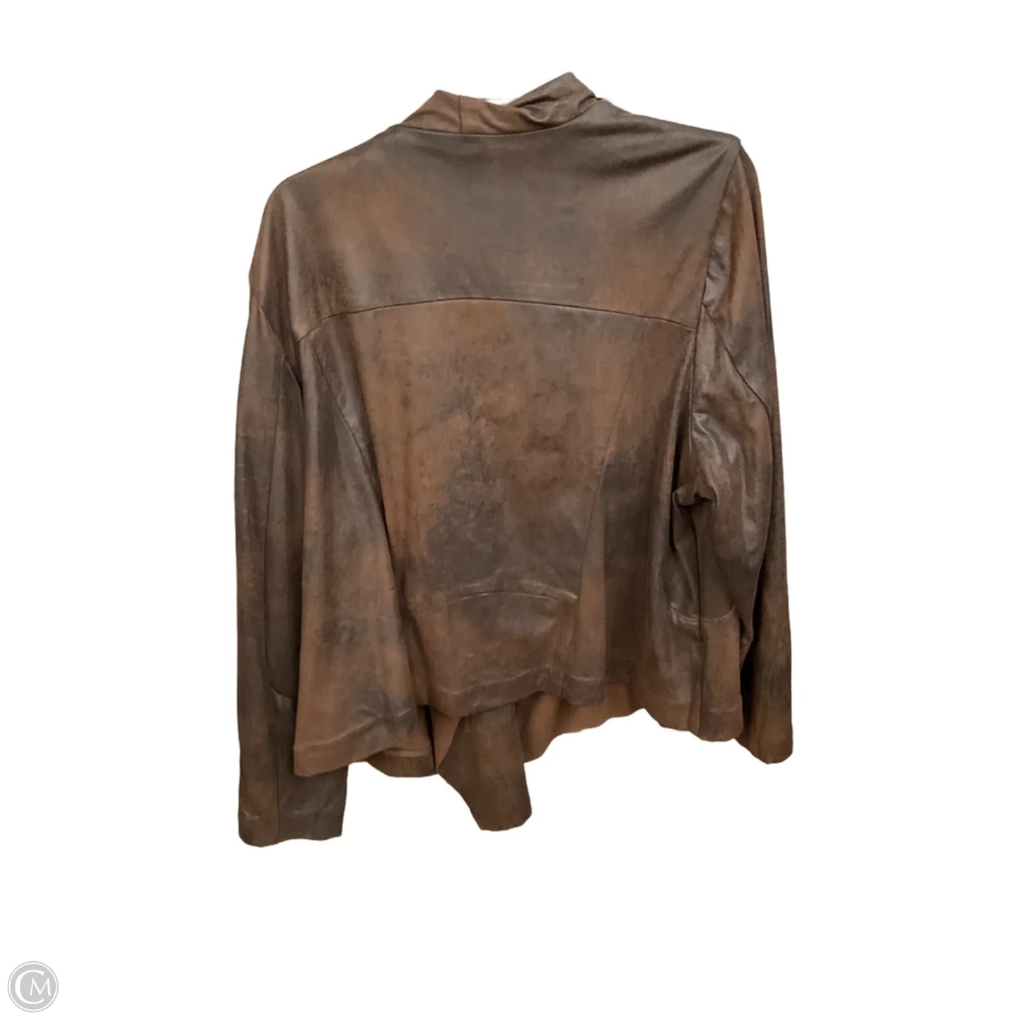 Jacket Moto By Kate & Mallory In Brown, Size: 3x