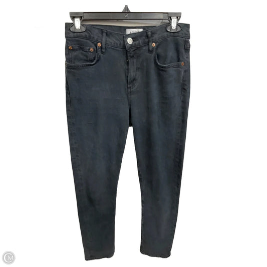 Jeans Skinny By Agolde In Black Denim, Size: 0