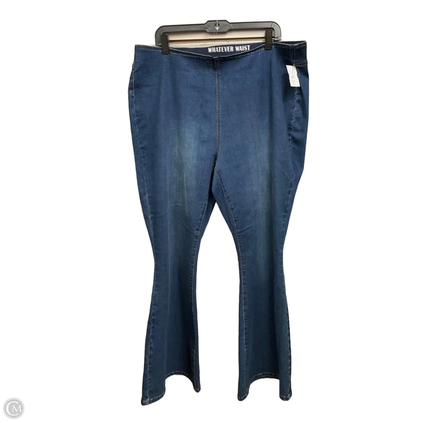 Jeans Flared By Ashley Stewart In Blue Denim, Size: 18