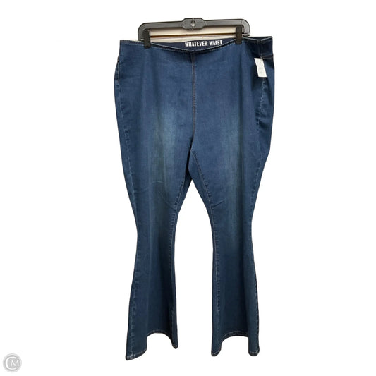 Jeans Flared By Ashley Stewart In Blue Denim, Size: 18