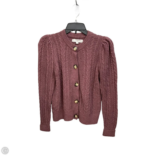 Cardigan By Loft In Purple, Size: Xs