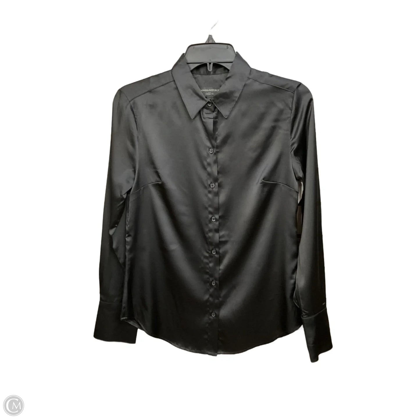 Blouse Long Sleeve By Banana Republic In Black, Size: Xs