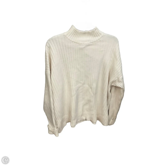 Top Long Sleeve Basic By Loft In Beige, Size: Xl