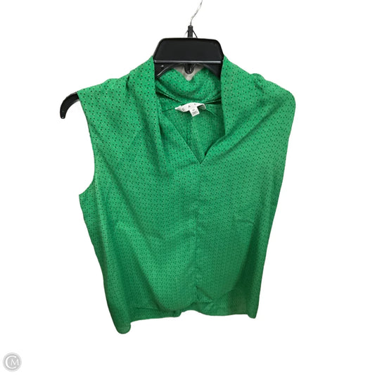 Top Sleeveless By Cabi In Green, Size: M