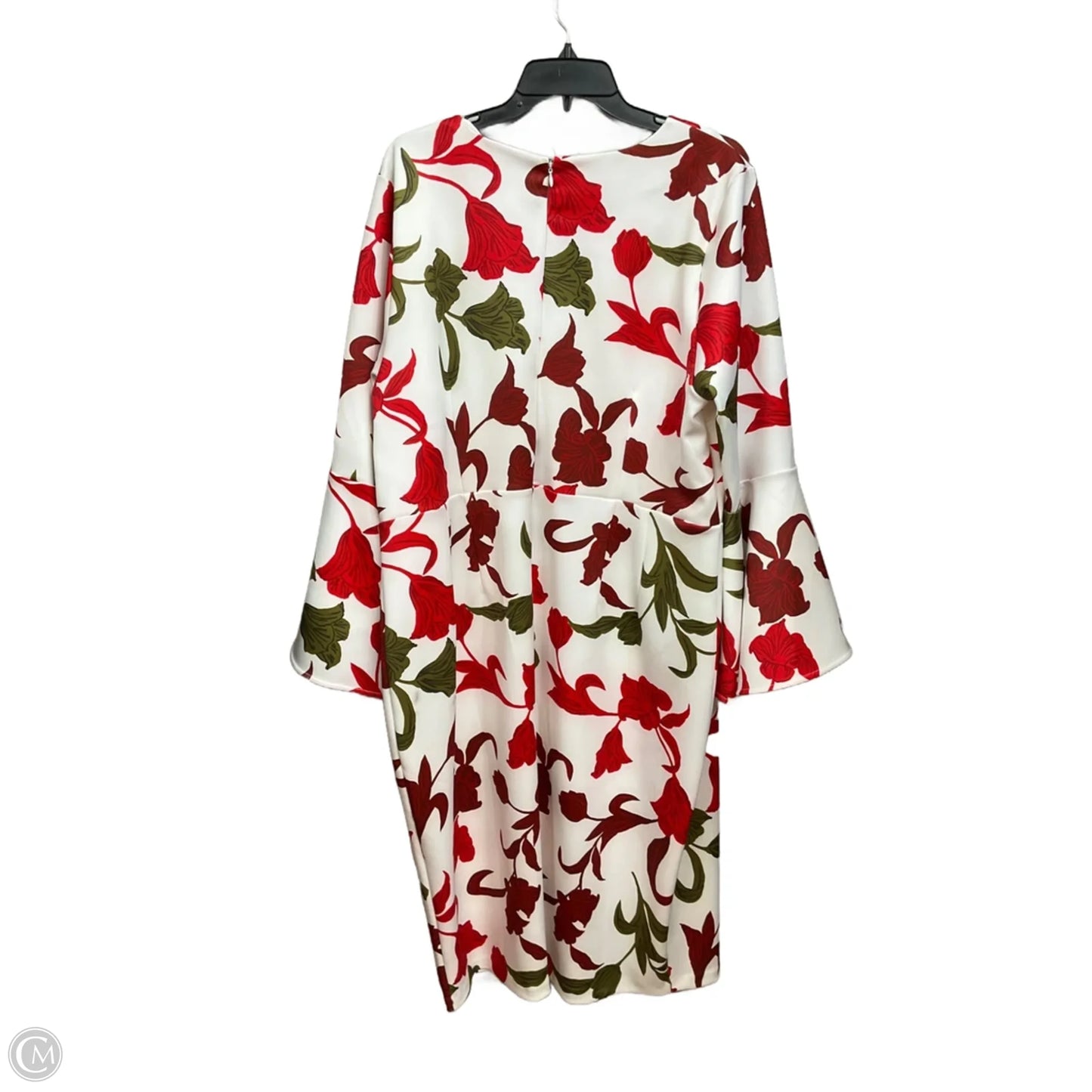 Dress Casual Midi By Eloquii In Floral Print, Size: 3x