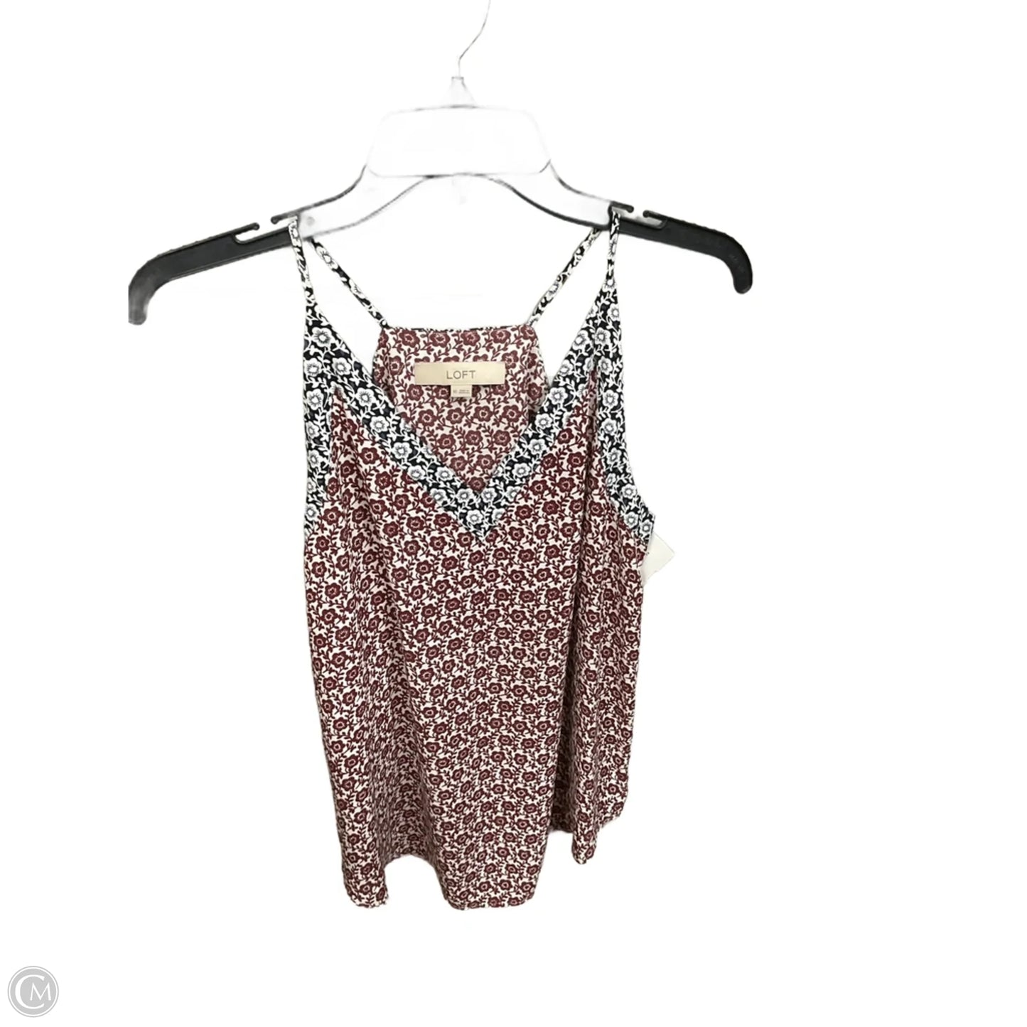 Top Sleeveless By Loft In Floral Print, Size: Xs