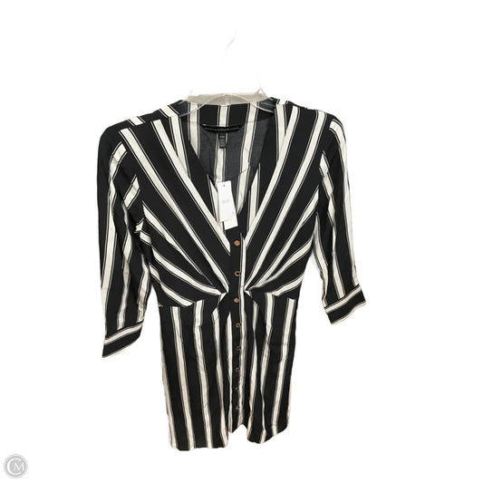 Dress Casual Short By White House Black Market In Striped Pattern, Size: Xxs