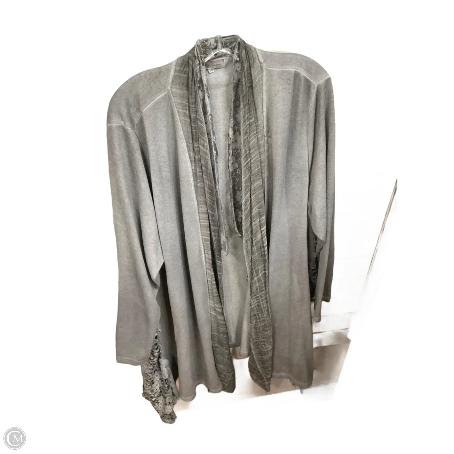 Cardigan By Simply Couture In Grey, Size: 1x