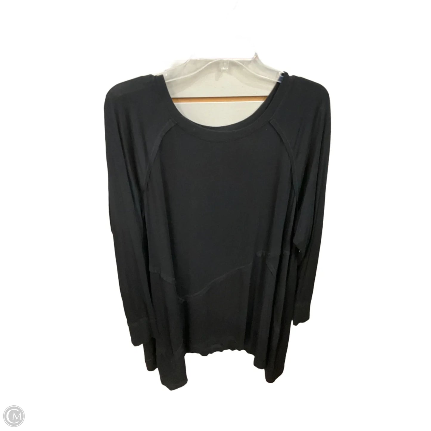 Tunic Long Sleeve By Cable And Gauge In Black, Size: 2x