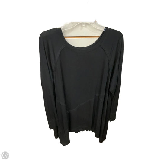 Tunic Long Sleeve By Cable And Gauge In Black, Size: 2x