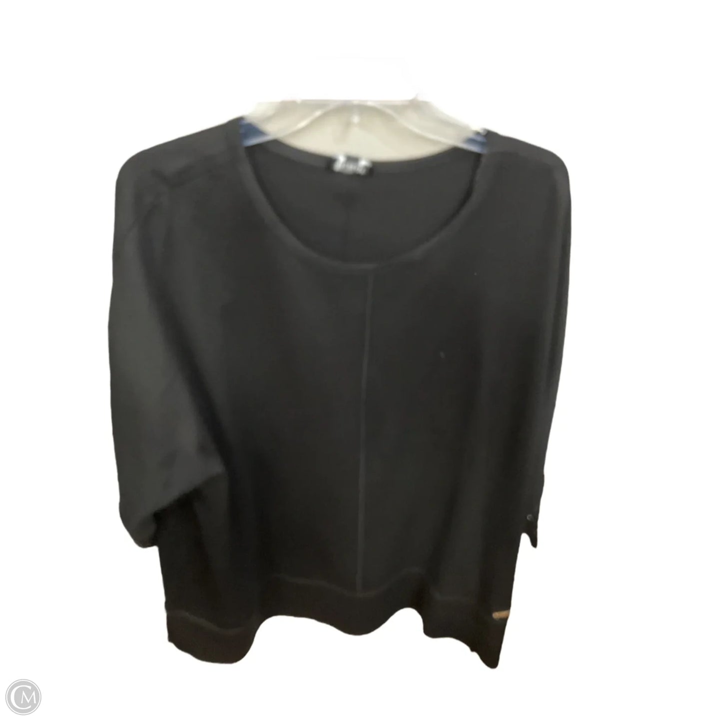 Tunic 3/4 Sleeve By Jones New York In Black, Size: 2x