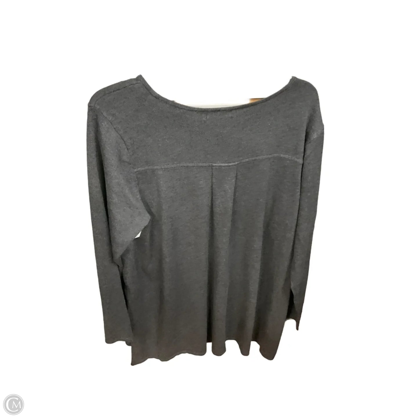 Tunic Long Sleeve By Tahari In Grey, Size: 2x