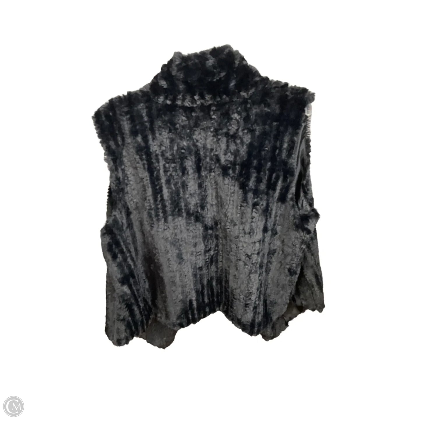 Vest Faux Fur & Sherpa By Cato In Black, Size: Xl