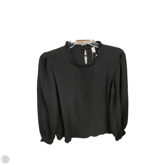 Top Long Sleeve By Clothes Mentor In Black, Size: M