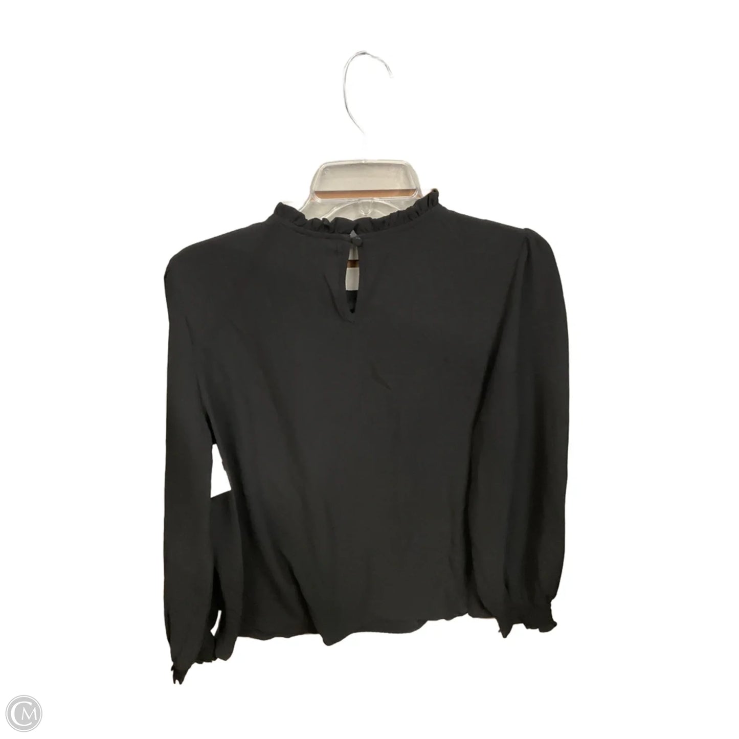 Top Long Sleeve By Clothes Mentor In Black, Size: M