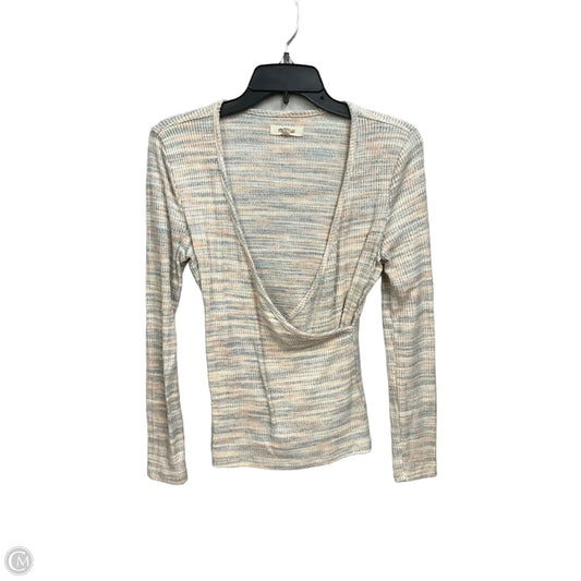 Top Long Sleeve Basic By Madewell In Multi-colored, Size: S