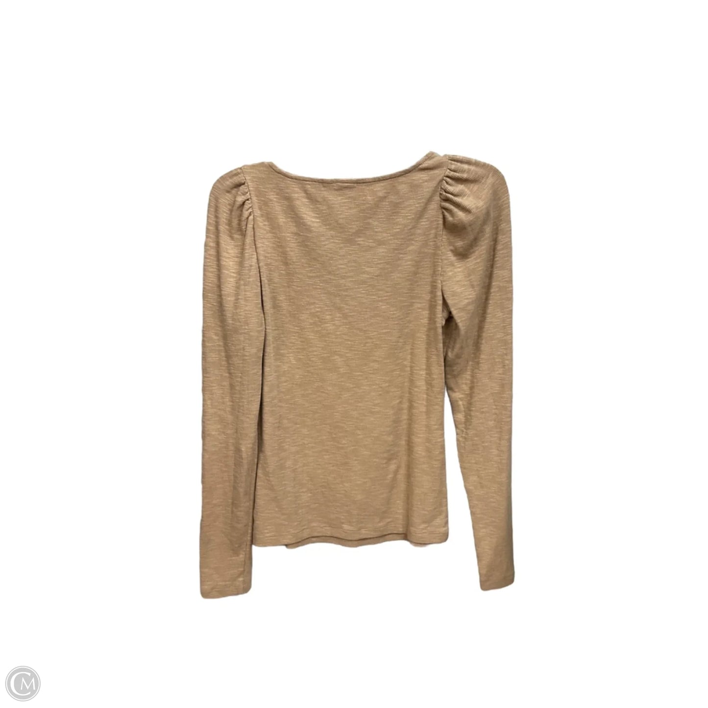 Top Long Sleeve By Gap In Tan, Size: M