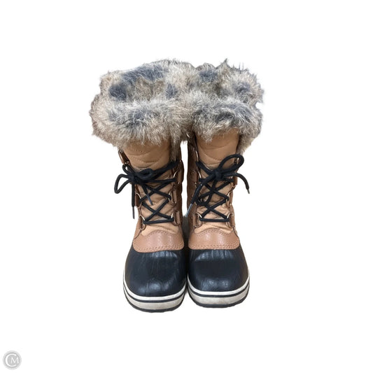 Boots Snow By Sorel In Black & Tan, Size: 7