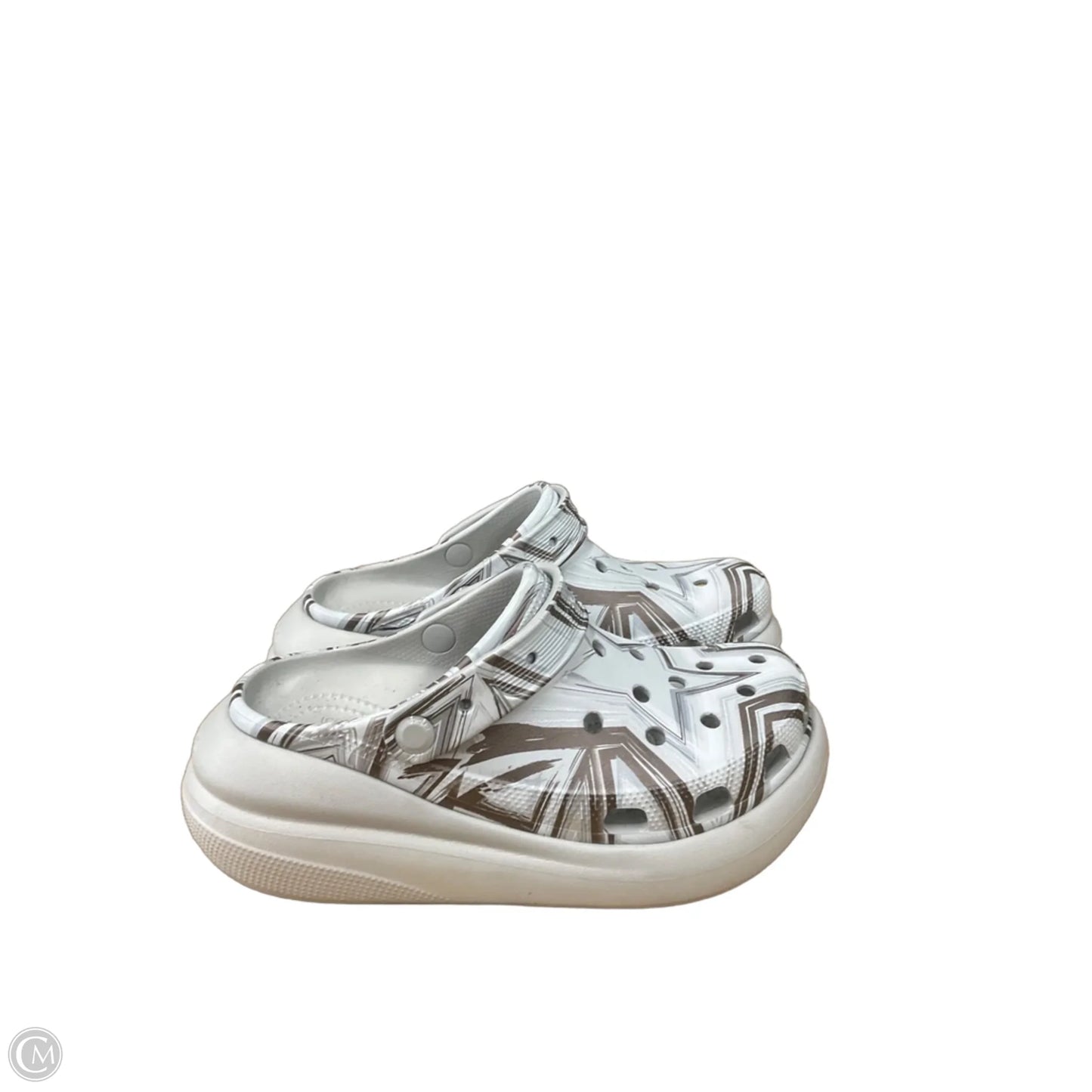 Shoes Sneakers Platform By Crocs In Grey, Size: 8