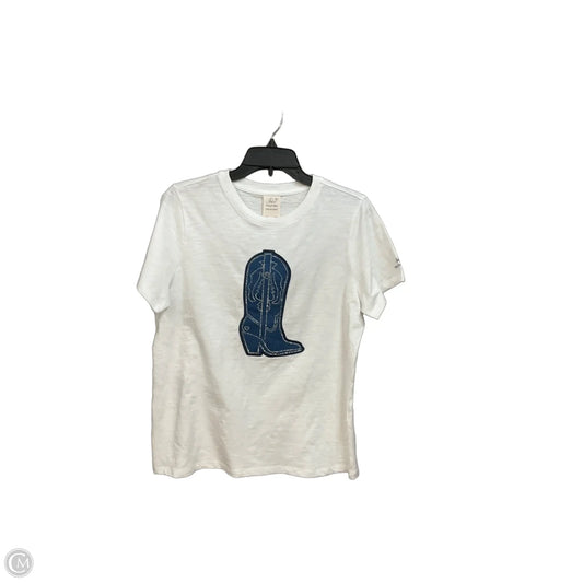 Top Short Sleeve By Cinq A Sept In White, Size: M