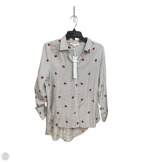 Top Long Sleeve By Jane And Delancey In Striped Pattern, Size: M