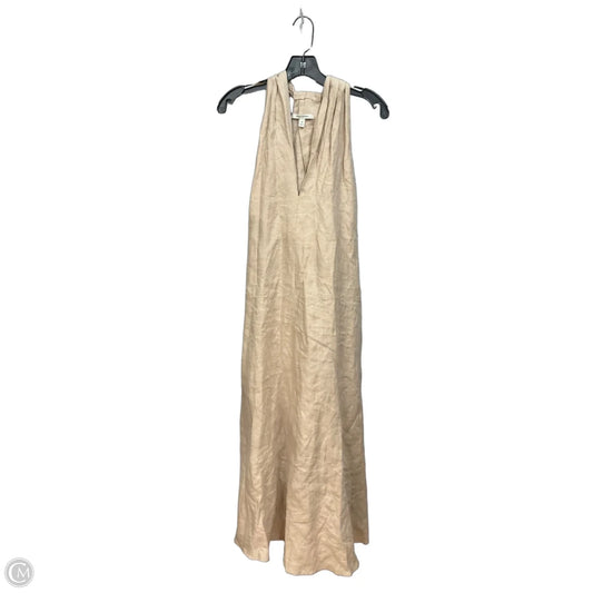 Dress Casual Maxi By Banana Republic In Tan, Size: M