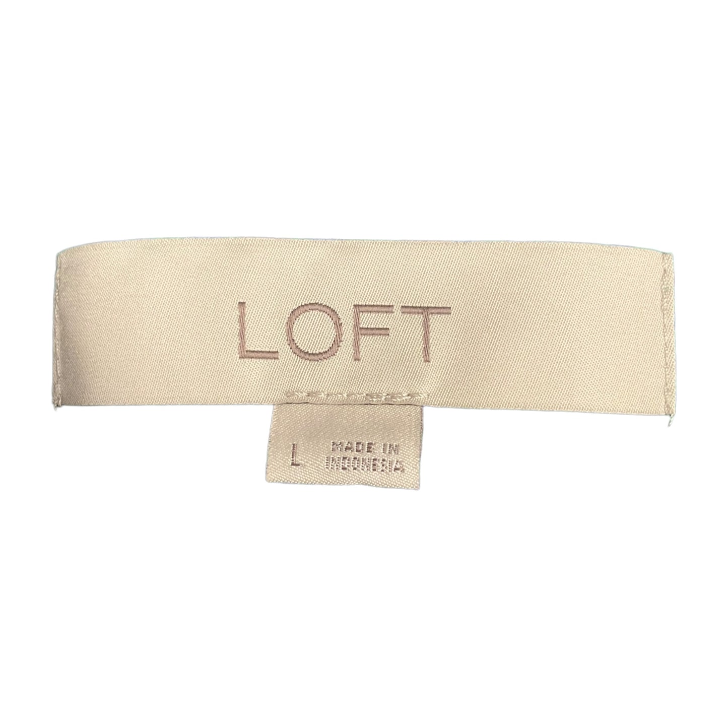 Blouse Long Sleeve By Loft  Size: L