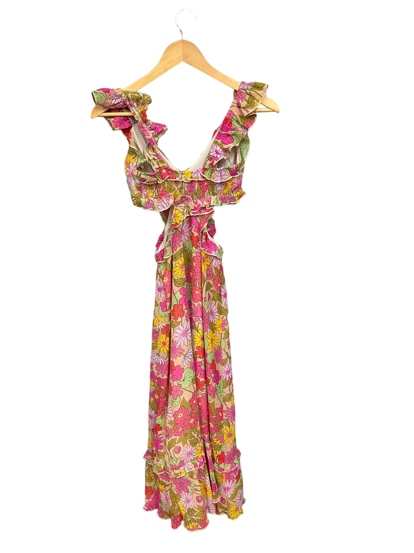 Floral Print Dress Party Long Show Me Your Mumu, Size Xs