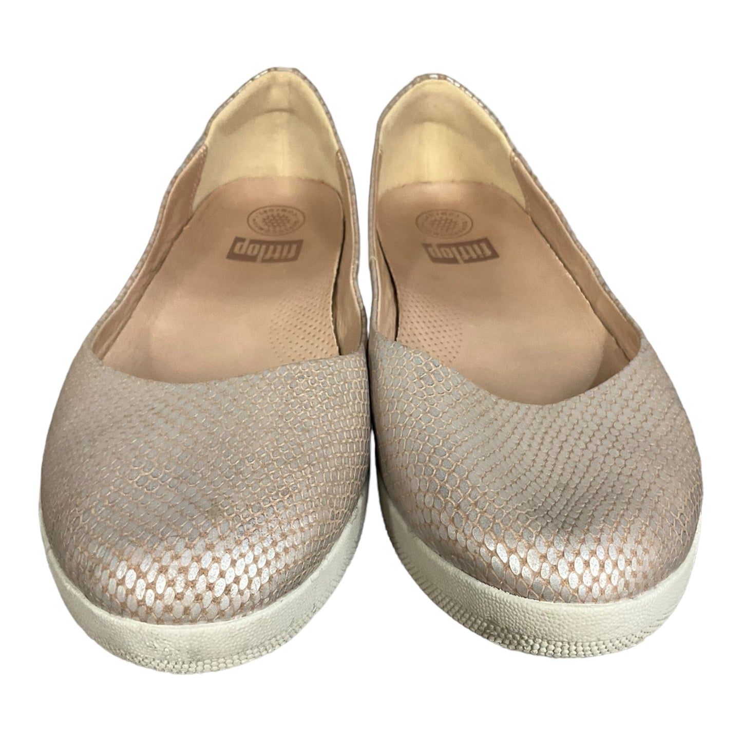 Silver Shoes Flats Fitflop, Size 11