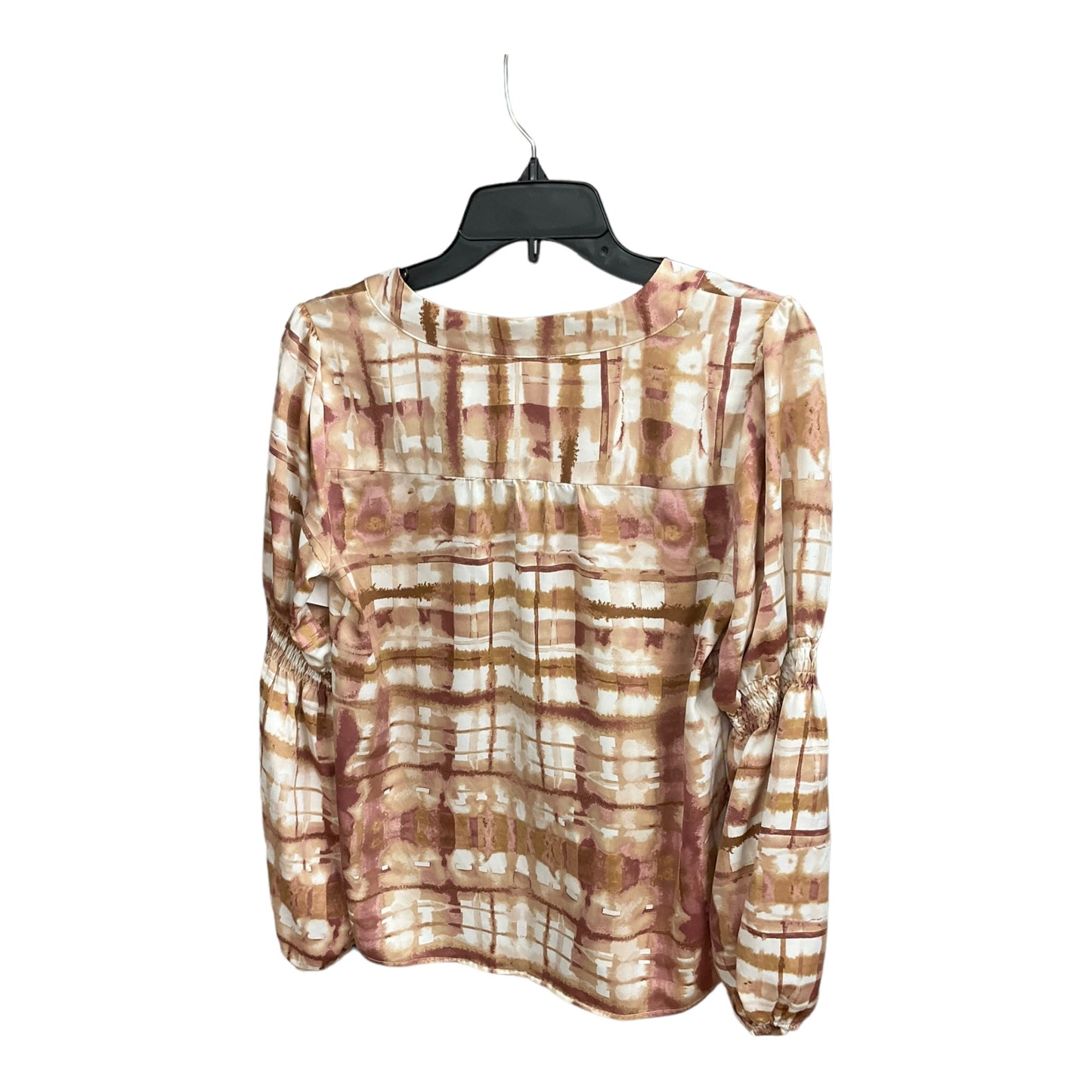 Tie Dye Print Blouse Long Sleeve Nine West Apparel, Size S