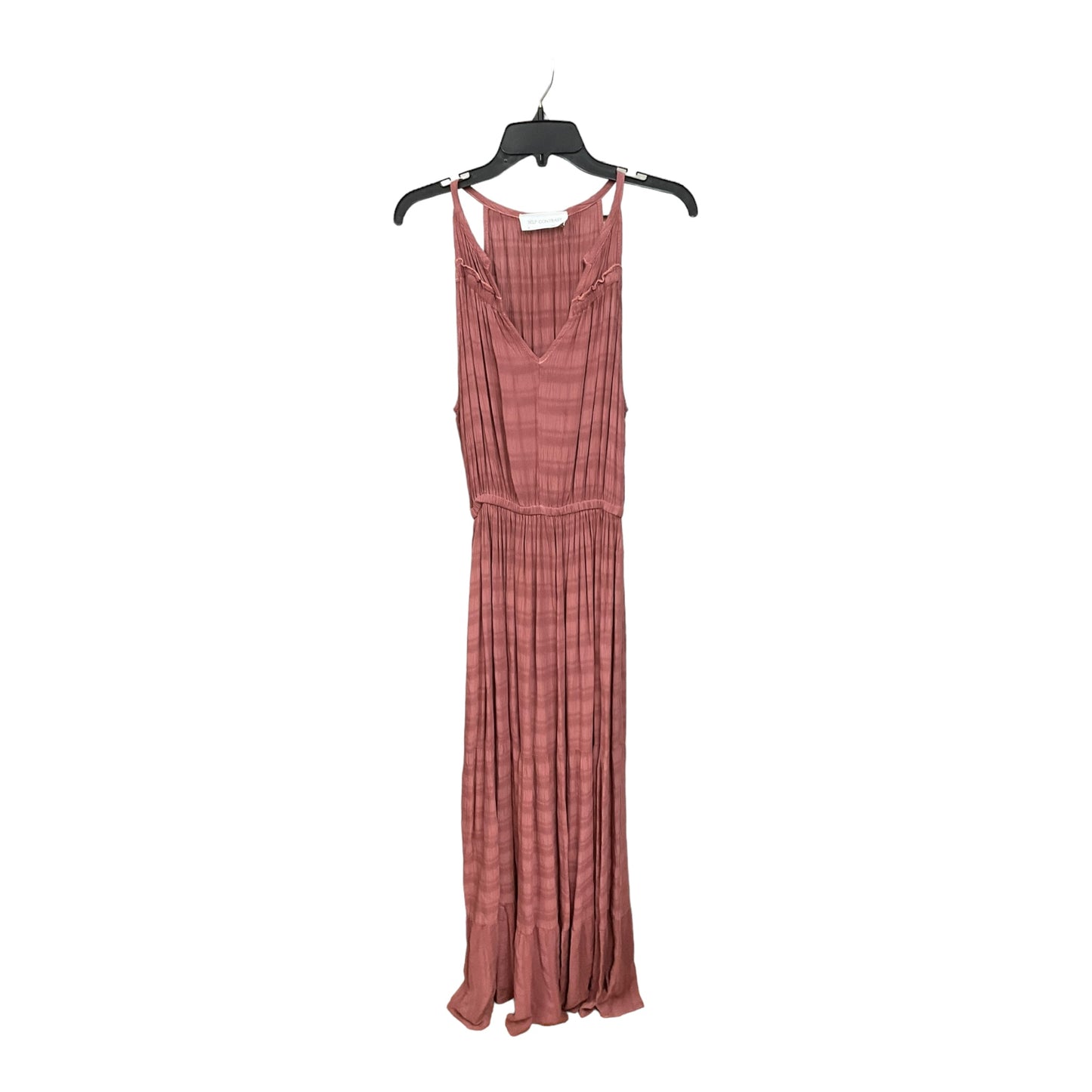 Mauve Dress Casual Maxi Self Contrast, Size M