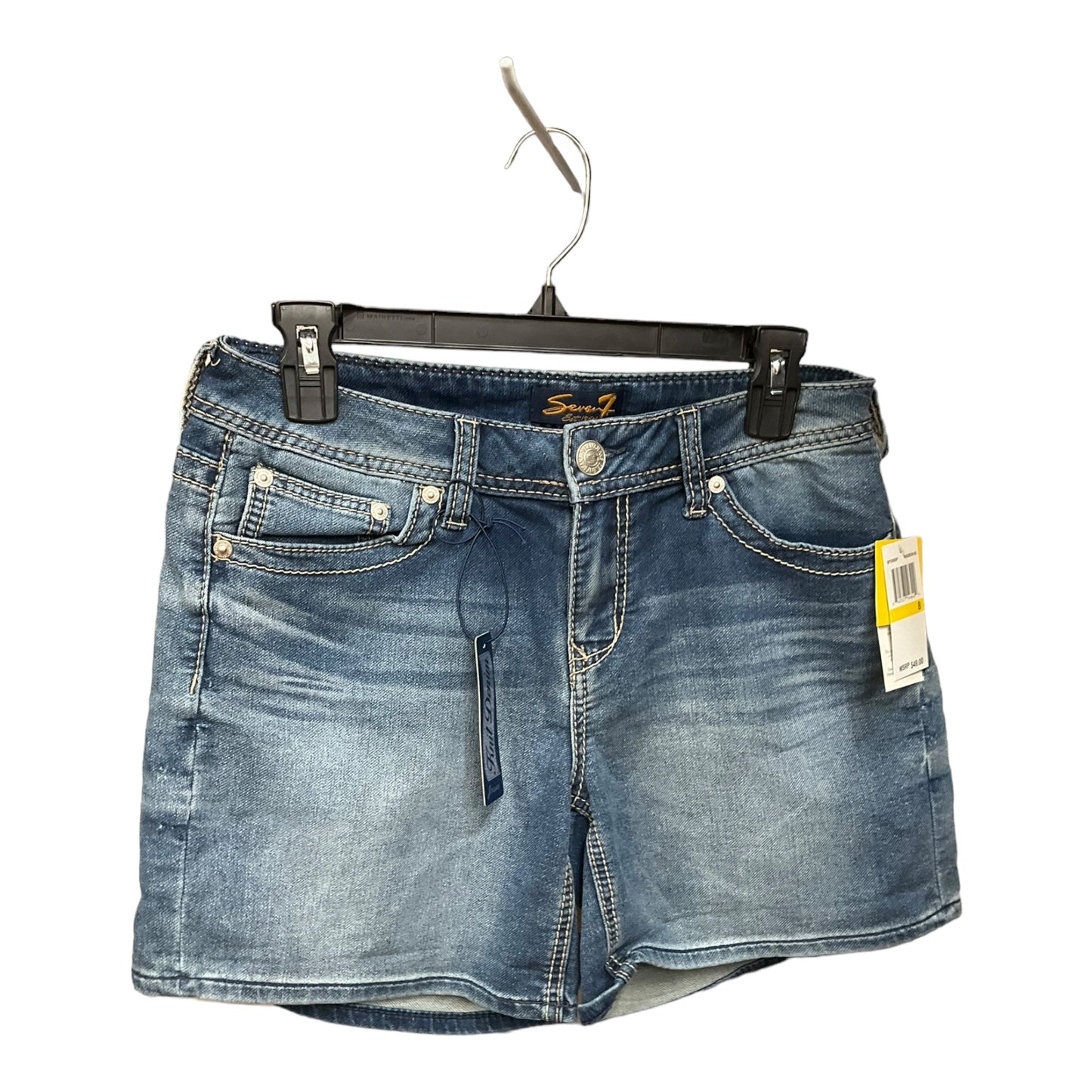 Blue Denim Shorts Seven 7, Size 8