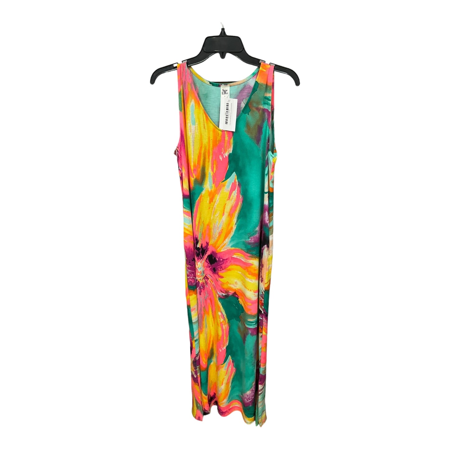 Rainbow Print Dress Casual Maxi Sew In Love, Size S