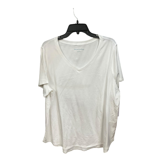 White Top Short Sleeve Basic Soft Surroundings, Size 1x