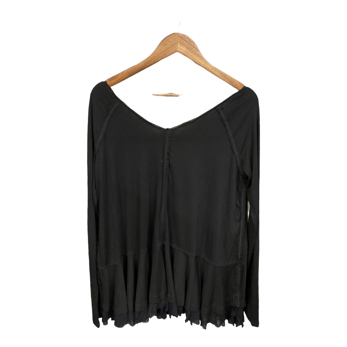 Top Long Sleeve By We The Free In Black, Size: M