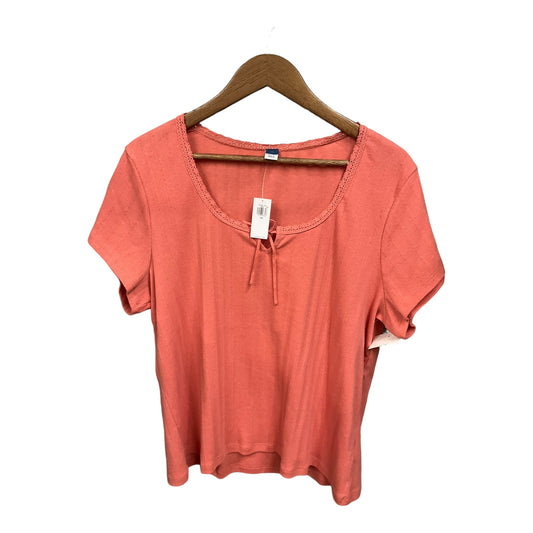 Top Short Sleeve By Old Navy In Pink, Size: Xxl