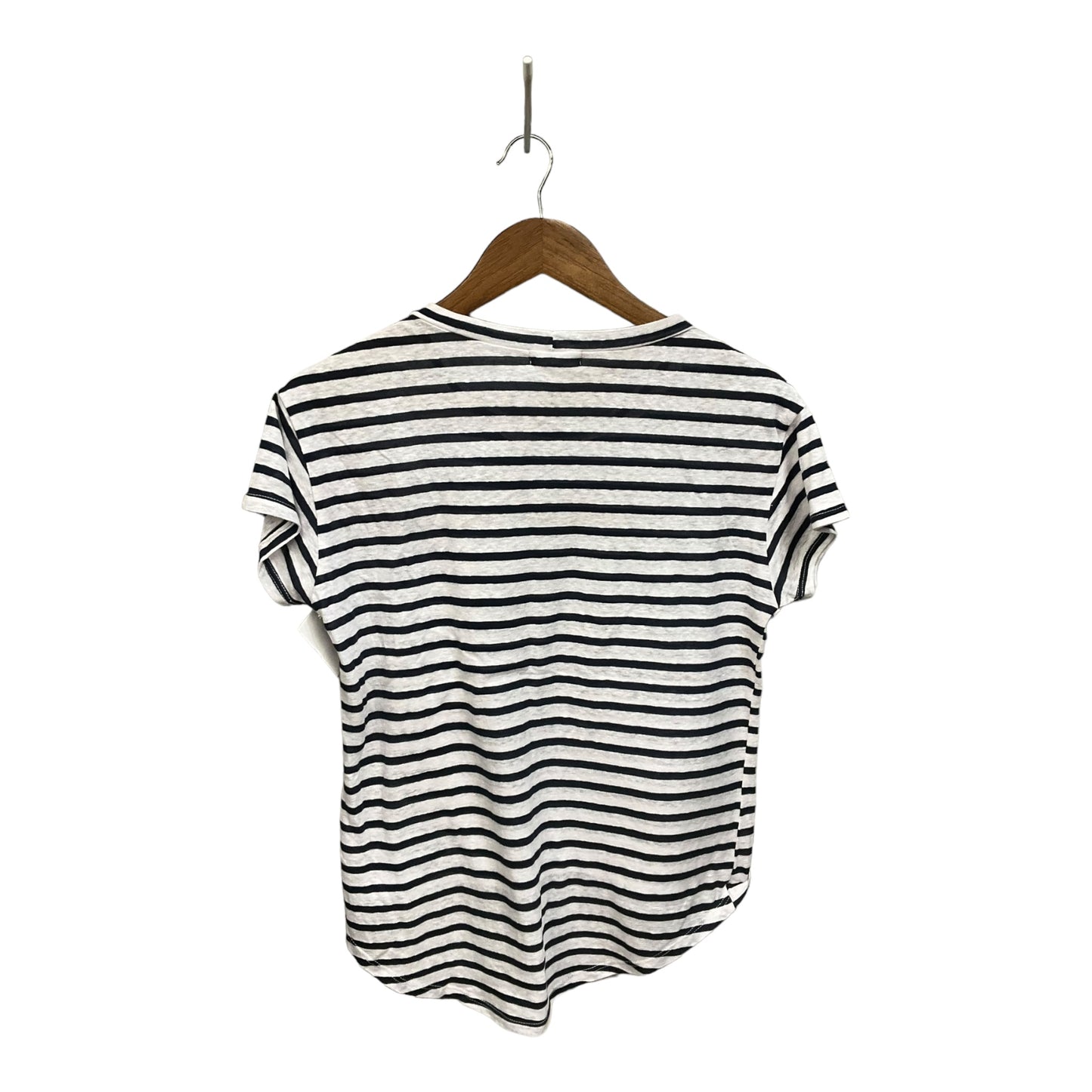 Top Short Sleeve Basic By Clothes Mentor In Striped Pattern, Size: S