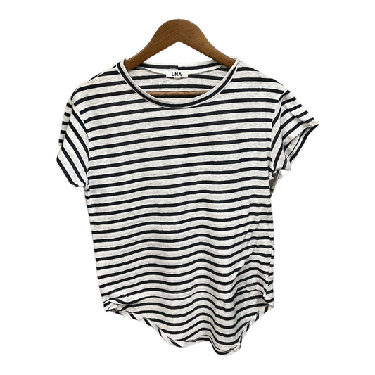 Top Short Sleeve Basic By Clothes Mentor In Striped Pattern, Size: S