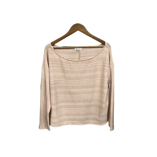 Top Long Sleeve By Cmb In Pink, Size: M